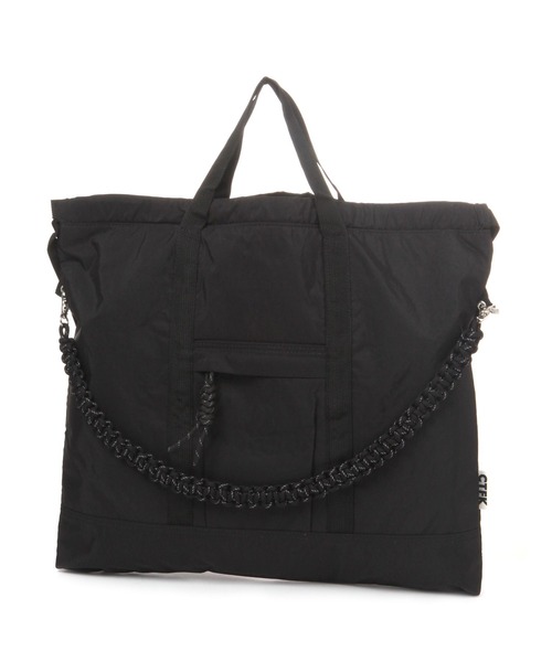 LEPSIM（レプシィム）の「【CONTROL FREAK／コントロールフリーク】ナイロン3WAYスクエアトート　967744（ショルダーバッグ・レディース・ブラック/グレー・ONE SIZE）」の2枚目の写真