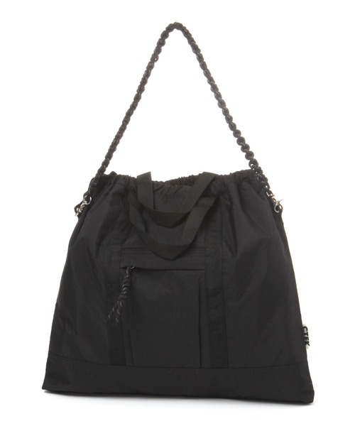 LEPSIM（レプシィム）の「【CONTROL FREAK／コントロールフリーク】ナイロン3WAYスクエアトート　967744（ショルダーバッグ・レディース・ブラック/グレー・ONE SIZE）」の6枚目の写真