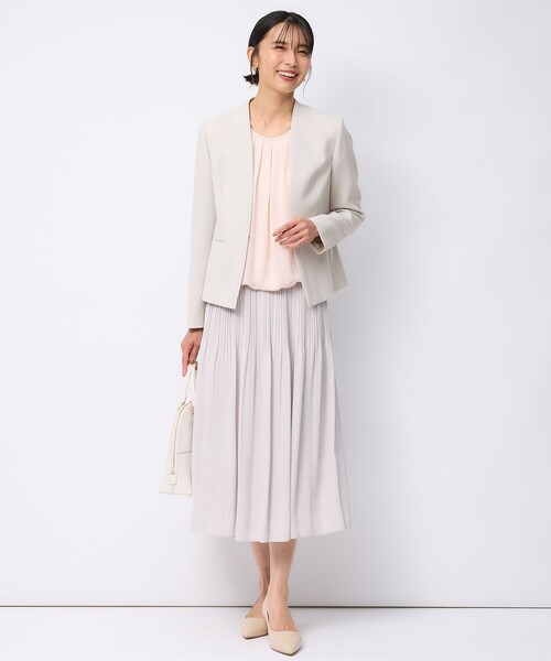 23区(ニジュウサンク)の「【洗える】シルキーデシン ボールチェーン カットソー(Tシャツ/カットソー・レディース・スカイブルー系/ホワイト系/ネイビー系/ピンク系・40/38)」の15枚目の写真