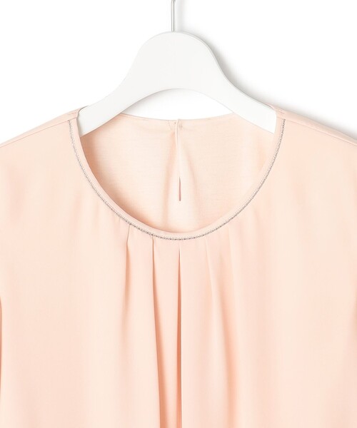 23区(ニジュウサンク)の「【洗える】シルキーデシン ボールチェーン カットソー(Tシャツ/カットソー・レディース・スカイブルー系/ホワイト系/ネイビー系/ピンク系・40/38)」の20枚目の写真