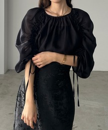 Louere（ルエレ）の「ドロストボリュームスリーブシアーブラウス（シャツ/ブラウス）」