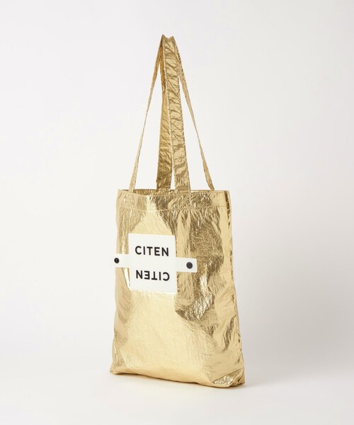 CITEN（シテン）の「＜CITEN＞クルクルパッチン メタリック トートバッグS（トートバッグ・レディース・ゴールド/ブラック/ライトブルー/シルバー/ホワイト/ロイヤルブルー/ライトピンク/ターコイズブルー系/ケリーグリーン/ライム・FREE）」の16枚目の写真