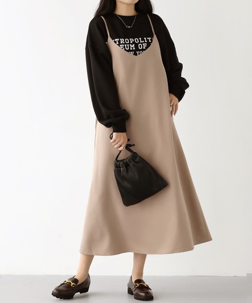 セール】バックリボンキャミワンピース（ワンピース）｜SUNFLOWER