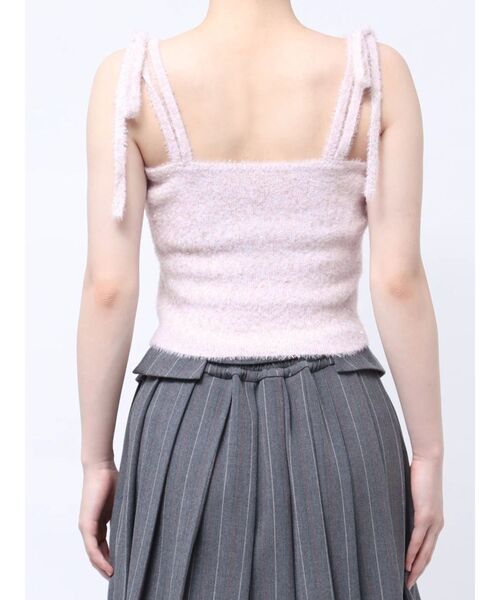 dazzlin（ダズリン）の「【セット着用可能】ミニシャギーラメニットキャミ（キャミソール・レディース・グレー/ピンク/グリーン/ベージュ・FREE）」の20枚目の写真