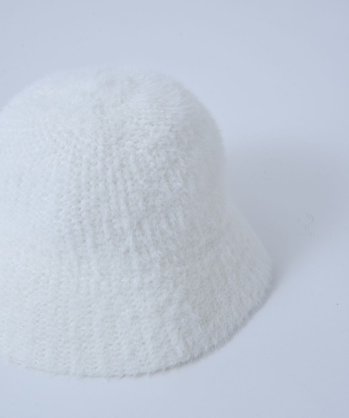 CALIFORNIA OUTFITTERS(カリフォルニア アウトフィッターズ)の「Z-2-SP 11C8 シャギーニットバケットハット(ハット・レディース・ネイビー/ホワイト/チャコールグレー/モカ・ONESIZE)」の9枚目の写真