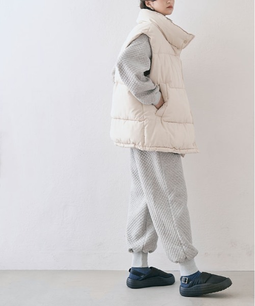 kirakiraShop(キラキラショップ)の「キルティング スウェット ジョガーパンツ(スウェットパンツ・レディース・チャコール/オフホワイト/杢グレー/ブラック・M/L)」の22枚目の写真