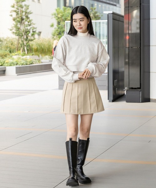 3.3 Field Trip （3.3フィールドトリップ）の「3.3 Field Trip／ウラケプルオーバーキャミSET（2WAY）2995267（スウェット・レディース・ライトグレー/チャコール/ブラック・FREE）」の4枚目の写真