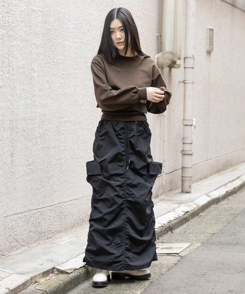 3.3 Field Trip （3.3フィールドトリップ）の「3.3 Field Trip／ウラケプルオーバーキャミSET（2WAY）2995267（スウェット・レディース・ライトグレー/チャコール/ブラック・FREE）」の8枚目の写真