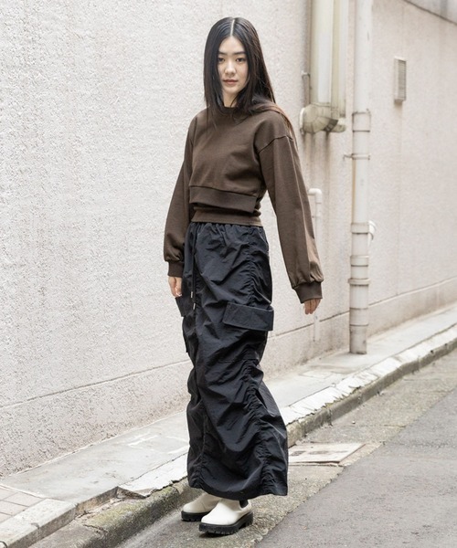 3.3 Field Trip （3.3フィールドトリップ）の「3.3 Field Trip／ウラケプルオーバーキャミSET（2WAY）2995267（スウェット・レディース・ライトグレー/チャコール/ブラック・FREE）」の9枚目の写真