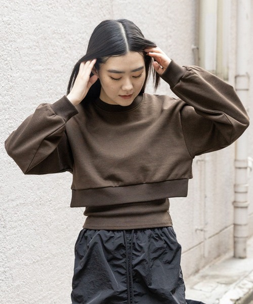 3.3 Field Trip （3.3フィールドトリップ）の「3.3 Field Trip／ウラケプルオーバーキャミSET（2WAY）2995267（スウェット・レディース・ライトグレー/チャコール/ブラック・FREE）」の10枚目の写真