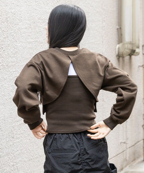 3.3 Field Trip （3.3フィールドトリップ）の「3.3 Field Trip／ウラケプルオーバーキャミSET（2WAY）2995267（スウェット・レディース・ライトグレー/チャコール/ブラック・FREE）」の11枚目の写真