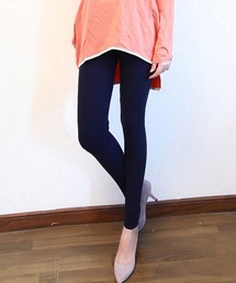 リブ レギンスパンツ レディース 美脚