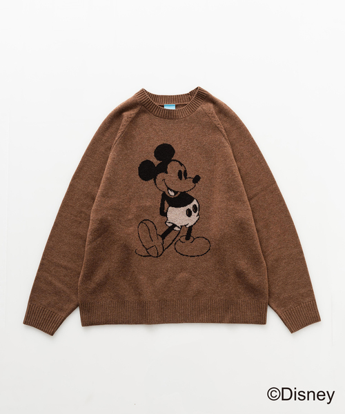 EDIFICE（エディフィス）の「MICKEY MOUSE / カシミヤブレンド クルーネックニット（ニット/セーター・メンズ・コバルトブルー/ブラック/ブラウン・LARGE/MEDIUM）」の15枚目の写真