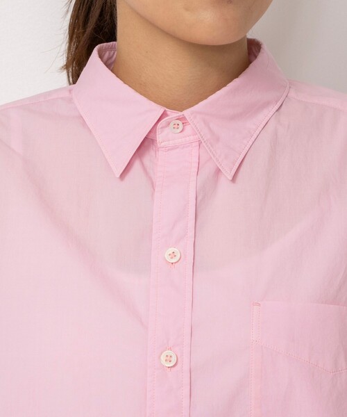 Rie Miller(リエミラー)の「製品染めレギュラーカラーショート丈シャツ(シャツ/ブラウス・レディース・ホワイト/サックスブルー/ベビーピンク・38)」の20枚目の写真