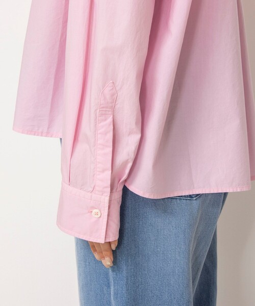 Rie Miller(リエミラー)の「製品染めレギュラーカラーショート丈シャツ(シャツ/ブラウス・レディース・ホワイト/サックスブルー/ベビーピンク・38)」の11枚目の写真