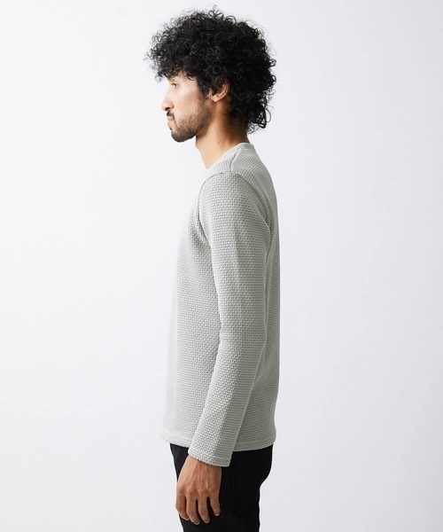 MICHEL KLEIN HOMME (ミッシェルクランオム)の「ダブルフェイスクルーネックカットソー(Tシャツ/カットソー・メンズ・ブラック/ベージュ/オレンジ・MEDIUM/LARGE/X-LARGE)」の7枚目の写真