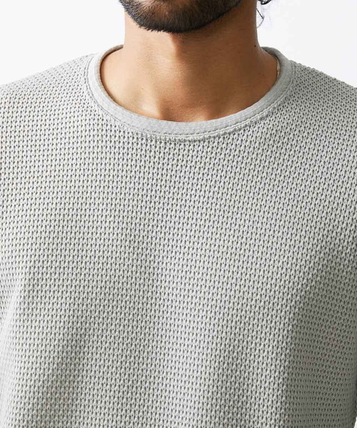 MICHEL KLEIN HOMME (ミッシェルクランオム)の「ダブルフェイスクルーネックカットソー(Tシャツ/カットソー・メンズ・ブラック/ベージュ/オレンジ・MEDIUM/LARGE/X-LARGE)」の12枚目の写真