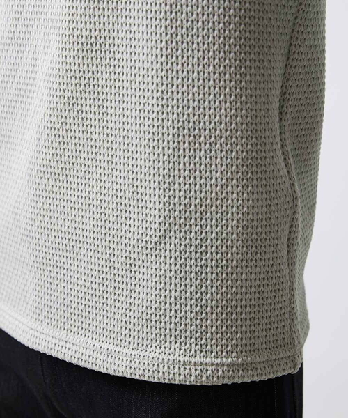 MICHEL KLEIN HOMME (ミッシェルクランオム)の「ダブルフェイスクルーネックカットソー(Tシャツ/カットソー・メンズ・ブラック/ベージュ/オレンジ・MEDIUM/LARGE/X-LARGE)」の11枚目の写真