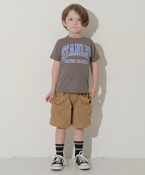 b・ROOM(ビールーム)の「ビッグカーゴポケットハーフパンツ(その他パンツ・キッズ・キャメル/モスグリーン/グレイッシュブルー/ブラック・100cm/110cm/120cm/130cm/140cm/150cm)」の14枚目の写真