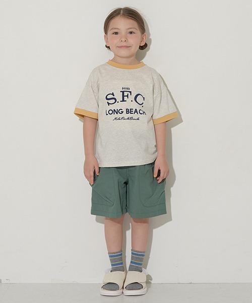 b・ROOM(ビールーム)の「ビッグカーゴポケットハーフパンツ(その他パンツ・キッズ・キャメル/モスグリーン/グレイッシュブルー/ブラック・100cm/110cm/120cm/130cm/140cm/150cm)」の8枚目の写真