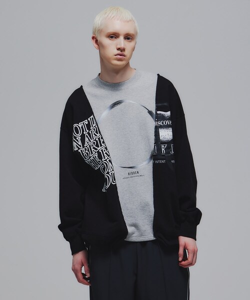 【セール】リメイクライクスウェットプルオーバー（スウェット）｜tk.TAKEO KIKUCHI（ティーケータケオキクチ）