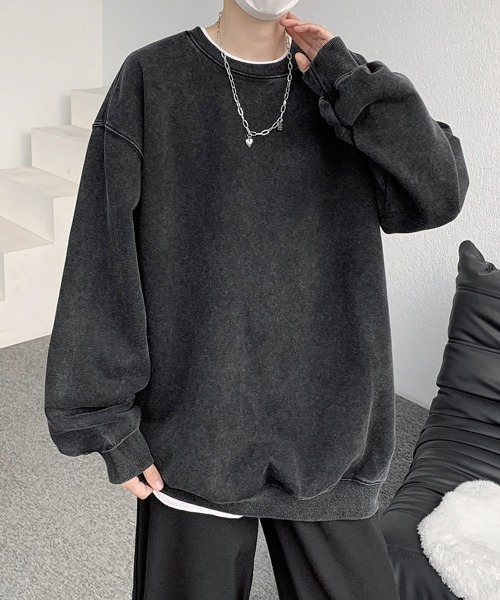 セール】【FVLMEN】Pigment processing sweat pullover