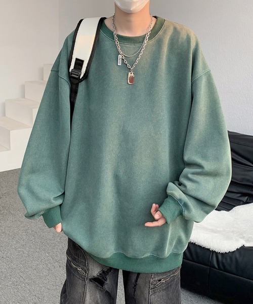 FVLMEN(フルメン)の「【FVLMEN】Pigment processing sweat pullover/ピグメント加工 スウェット プルオーバー(スウェット・メンズ・パープル/グリーン/ブラック/ブルー/グレー・X-LARGE/LARGE/MEDIUM)」の17枚目の写真