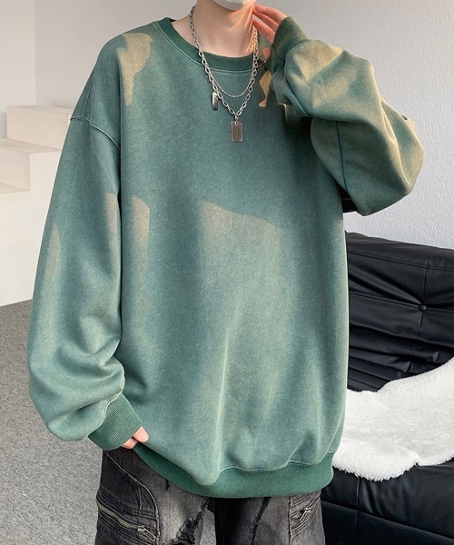 FVLMEN(フルメン)の「【FVLMEN】Pigment processing sweat pullover/ピグメント加工 スウェット プルオーバー(スウェット・メンズ・パープル/グリーン/ブラック/ブルー/グレー・X-LARGE/LARGE/MEDIUM)」の20枚目の写真