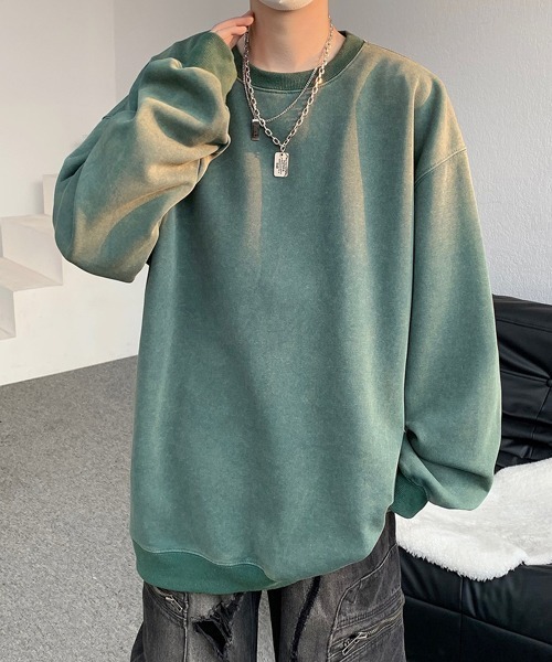 FVLMEN(フルメン)の「【FVLMEN】Pigment processing sweat pullover/ピグメント加工 スウェット プルオーバー(スウェット・メンズ・パープル/グリーン/ブラック/ブルー/グレー・X-LARGE/LARGE/MEDIUM)」の22枚目の写真