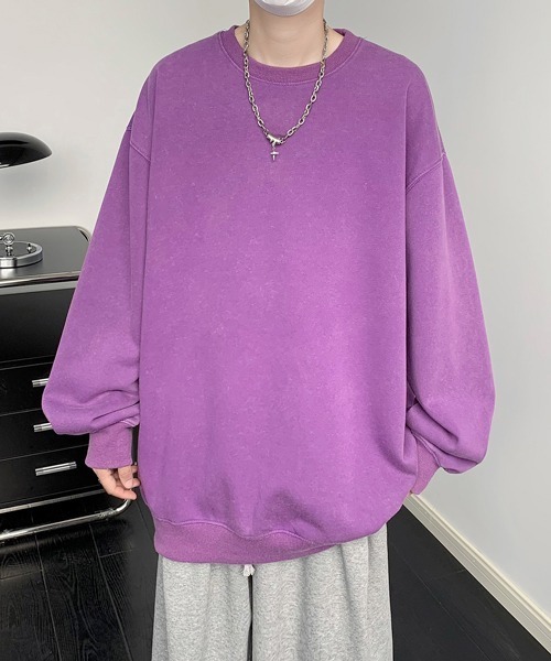 セール】【FVLMEN】Pigment processing sweat pullover