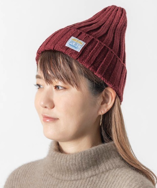 salle de bal(サルデバル)の「ワッチキャップ キャップ ニット帽 SPH-N0441 SPI(キャップ・レディース・ネイビー/グレー/ブラック/ワイン/アイボリー・FREE)」の5枚目の写真