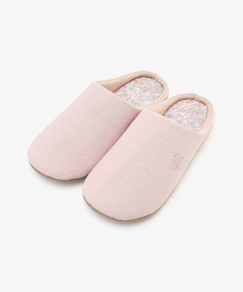 Afternoon Tea(アフタヌーンティー)の「フラワーチャールストン型ルームシューズ(ルームシューズ/スリッパ・レディース・ブルー/ピンク・ONE SIZE)」の2枚目の写真