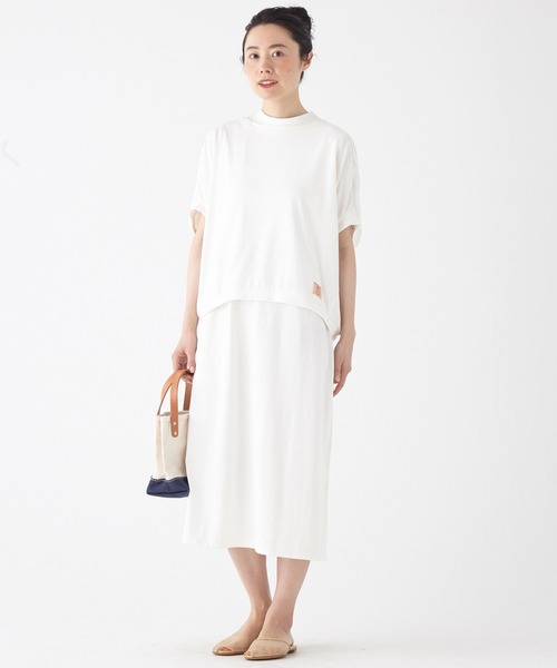 KRIFF MAYER Lady's Collection（クリフメイヤーレディースコレクション）の「ウェットプロテクトアンサンブル（ワンピース・レディース・ネイビー/チャコール/サックスブルー/オレンジ系その他/グレー/オフホワイト・LARGE/MEDIUM）」の2枚目の写真