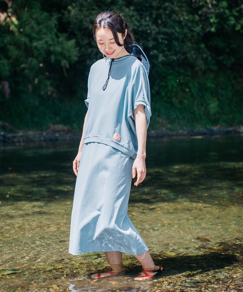 KRIFF MAYER Lady's Collection（クリフメイヤーレディースコレクション）の「ウェットプロテクトアンサンブル（ワンピース・レディース・ネイビー/チャコール/サックスブルー/オレンジ系その他/グレー/オフホワイト・LARGE/MEDIUM）」の9枚目の写真