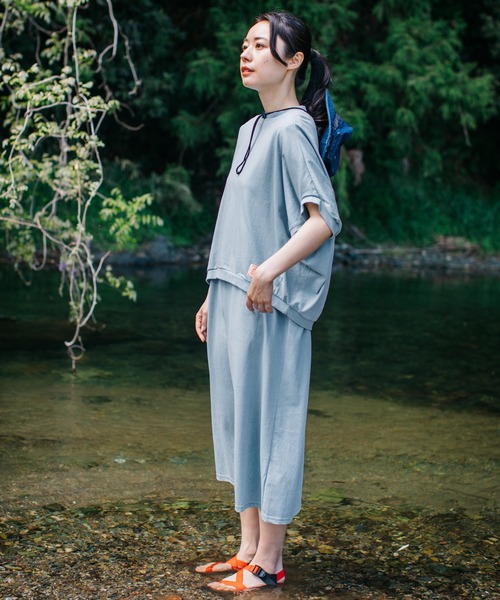 KRIFF MAYER Lady's Collection（クリフメイヤーレディースコレクション）の「ウェットプロテクトアンサンブル（ワンピース・レディース・ネイビー/チャコール/サックスブルー/オレンジ系その他/グレー/オフホワイト・LARGE/MEDIUM）」の10枚目の写真