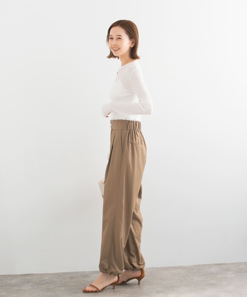 URBAN RESEARCH ROSSO WOMEN（アーバンリサーチ　ロッソ）の「撥水UVカット2wayドロストパンツ（その他パンツ・レディース・ブラック/ベージュ・FREE）」の19枚目の写真