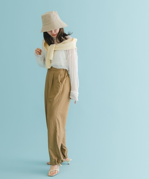 URBAN RESEARCH ROSSO WOMEN（アーバンリサーチ　ロッソ）の「撥水UVカット2wayドロストパンツ（その他パンツ・レディース・ブラック/ベージュ・FREE）」の21枚目の写真