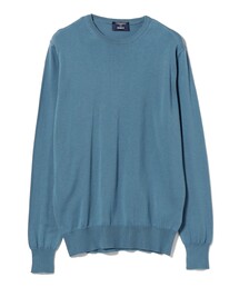 MORGANO × BEAMS F / 別注 コットン ハイゲージ クルーネック ニット