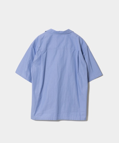 beautiful people（ビューティフルピープル）の「uniform poplin      open collar shirt（シャツ/ブラウス・メンズ・ブルー/ダークオリーブ・36/40/38/34）」の4枚目の写真