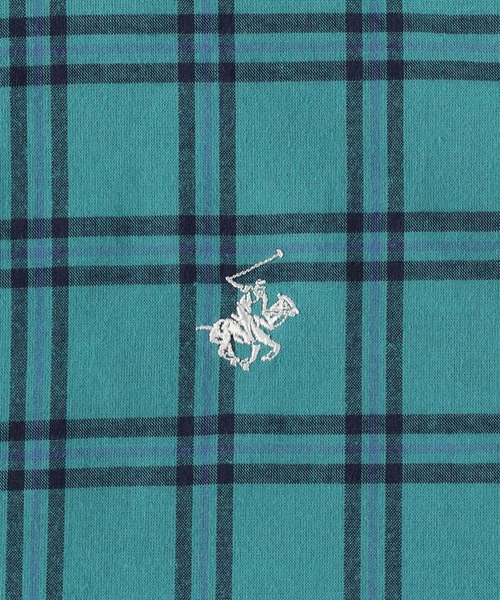 Right-on（ライトオン）の「【BEVERLY HILLS POLO CLUB】【別注】ビッグシルエット長袖シャツ（シャツ/ブラウス・レディース・グリーン/ブラック×グリーン/ブルー/ブラック×ブルー・フリー）」の22枚目の写真