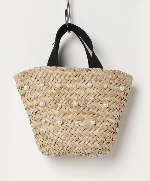 fredy emue（フレディエミュ）の「シーグラスビジューパールトートバッグ（トートバッグ・レディース・オフホワイト/クリア・FREE）」の9枚目の写真