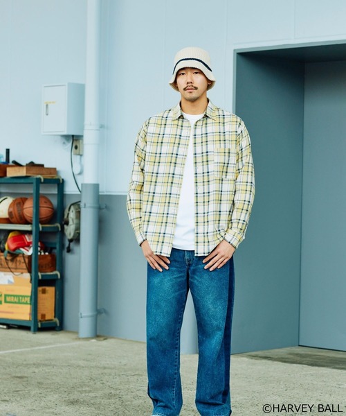 SMILEY FACE(スマイリーフェイス)の「【SMILEY FACE(スマイリーフェイス)】HELLO SMILEY長袖シャツ(シャツ/ブラウス・メンズ・その他2/その他1/その他4/その他5/その他3/その他6/その他7・MEDIUM/LARGE)」の14枚目の写真