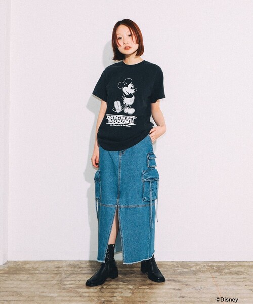 wiffle（ウィッフル）の「WIFFLE / MICKEY MOUSE T-shirt（Tシャツ/カットソー・メンズ・ブラック・S/M/L/XL）」の2枚目の写真