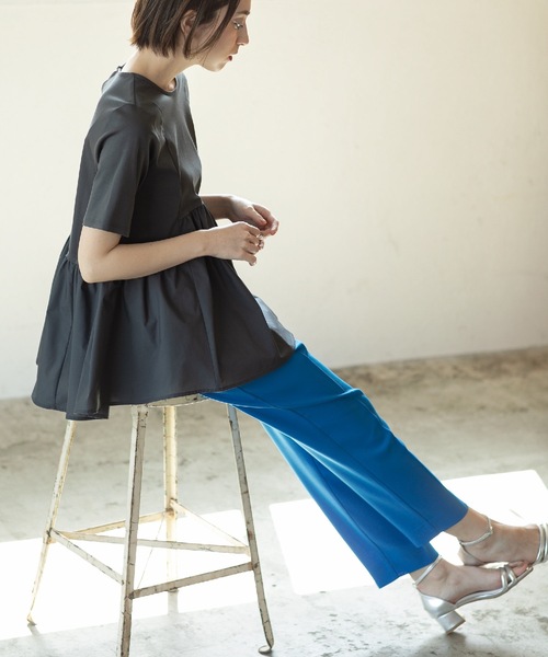 OPAQUE.CLIP（オペークドットクリップ）の「◆≪6color≫ 着丈が選べる！美脚イージーテーパードパンツ/セットアップ対応【ストレッチ/防シワ/洗濯機洗い可】（その他パンツ・レディース・ベージュ/ブルー系その他/ライトグレー/グリーン系その他5/ダークブラウン系7/ブラック・34/03/02/01/42/40/38/36）」の19枚目の写真