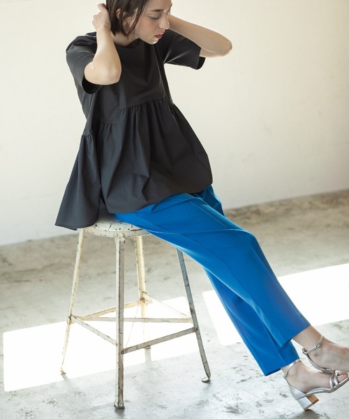 OPAQUE.CLIP（オペークドットクリップ）の「◆≪6color≫ 着丈が選べる！美脚イージーテーパードパンツ/セットアップ対応【ストレッチ/防シワ/洗濯機洗い可】（その他パンツ・レディース・ベージュ/ブルー系その他/ライトグレー/グリーン系その他5/ダークブラウン系7/ブラック・34/03/02/01/42/40/38/36）」の20枚目の写真