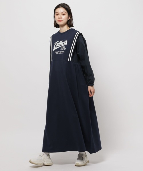 niko and...（ニコアンド）の「スポーツMIXスウェットワンピース（ワンピース・レディース・ネイビー/グリーン/ナチュラル・FREE）」の12枚目の写真