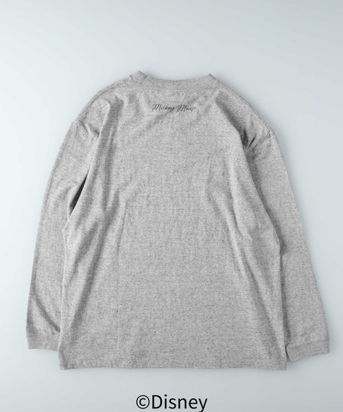 Right-on(ライトオン)の「【DISNEY】スラブプリントロンT(Tシャツ/カットソー・メンズ・オフホワイト/グレー/ダークグレー・M/L/XL)」の5枚目の写真