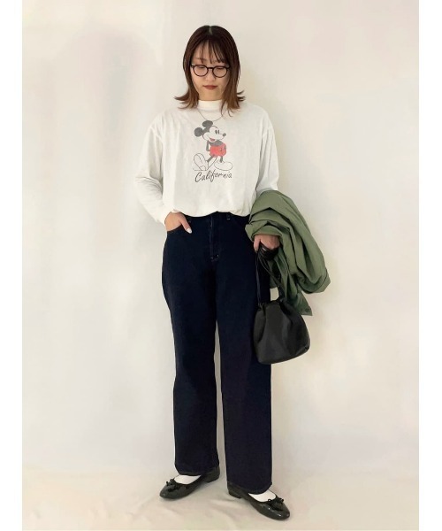 Right-on(ライトオン)の「【DISNEY】スラブプリントロンT(Tシャツ/カットソー・メンズ・オフホワイト/グレー/ダークグレー・M/L/XL)」の21枚目の写真