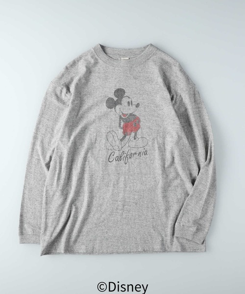 Right-on(ライトオン)の「【DISNEY】スラブプリントロンT(Tシャツ/カットソー・メンズ・オフホワイト/グレー/ダークグレー・M/L/XL)」の13枚目の写真