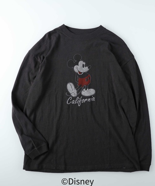 Right-on(ライトオン)の「【DISNEY】スラブプリントロンT(Tシャツ/カットソー・メンズ・オフホワイト/グレー/ダークグレー・M/L/XL)」の8枚目の写真